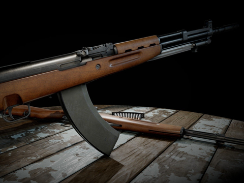  冲锋枪 枪支 枪械su模型 