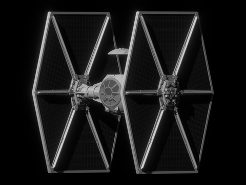  星际战斗机 外星飞船su模型 