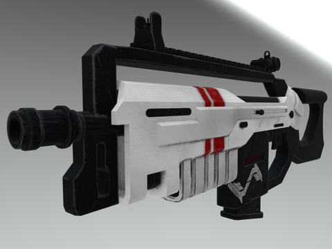  突击步枪 枪支 枪械su模型 