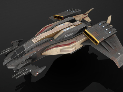  HB22 科幻飞行器 宇宙飞船su模型 