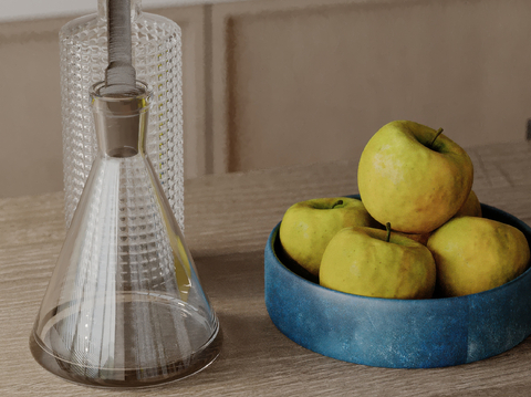  水果 苹果 果盘su模型 