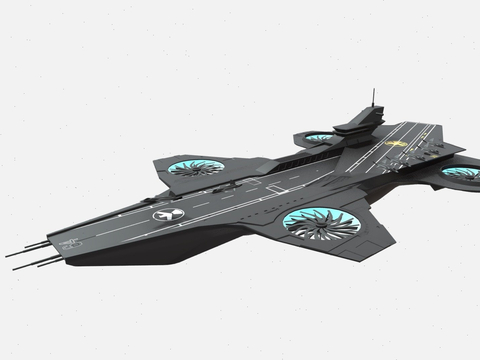  航空母舰 宇宙飞船su模型 