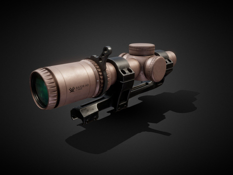  瞄准镜 倍镜su模型 