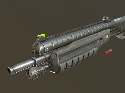  M90霰弹枪 枪支 枪械su模型 