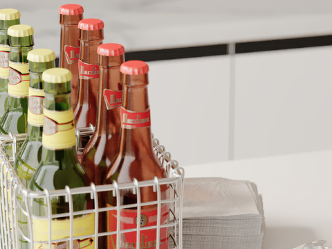  酒水 洋酒 酒瓶 酒具su模型 