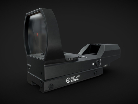  红点瞄准镜su模型 