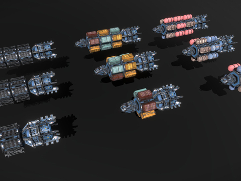  科幻飞行器 宇宙飞船su模型 