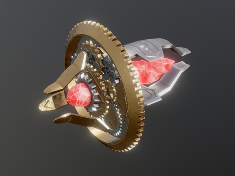  水晶大炮su模型 