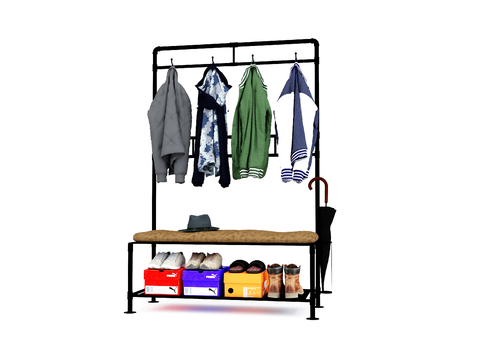  现代服装 男士外套 冬季外套su模型 