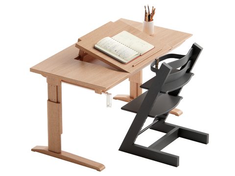  儿童学习桌 升降桌su模型 