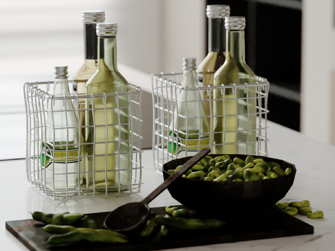  食物 食品 毛豆su模型 