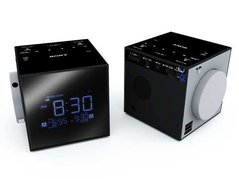  现代音响 蓝牙音箱su模型 