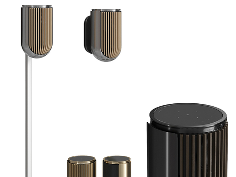  落地音箱 智能音响su模型 