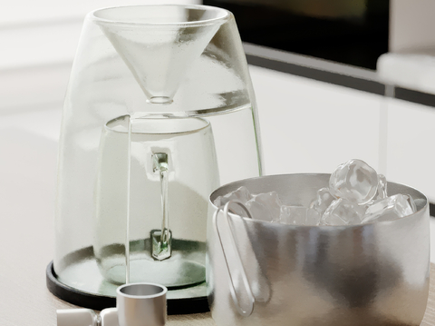  茶杯 杯子 冰杯su模型 