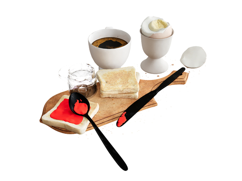  食物面包 咖啡 鸡蛋su模型 