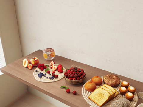  甜点 糕点 下午茶 面包su模型 