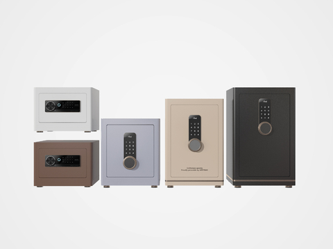  保险箱 保险柜su模型 