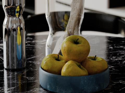  水果 苹果 果盘su模型 