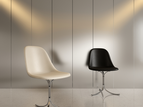  现代办公椅 书椅su模型 