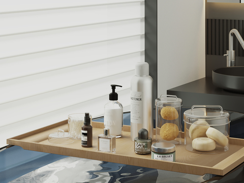  洗浴用品 沐浴露 洗发水 香水su模型 