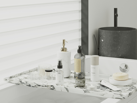  洗浴用品 香皂 洗发水 洗面奶su模型 