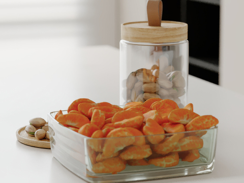  食物 食品 开心果 水果su模型 