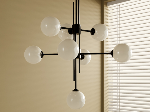  法式吊灯 大厅吊灯su模型 