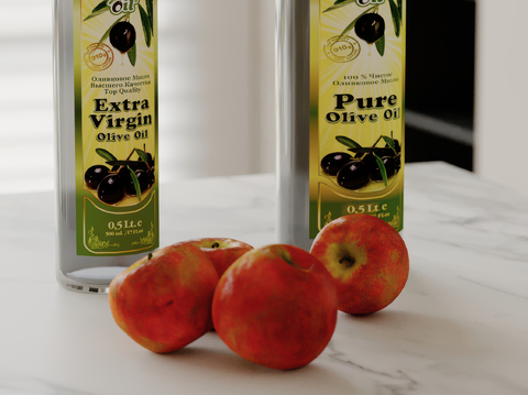  水果 苹果 食物su模型 