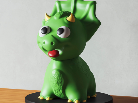  恐龙雕塑 玩具手办su模型 