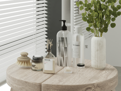  洗浴用品 洗发水 沐浴露 香薰su模型 