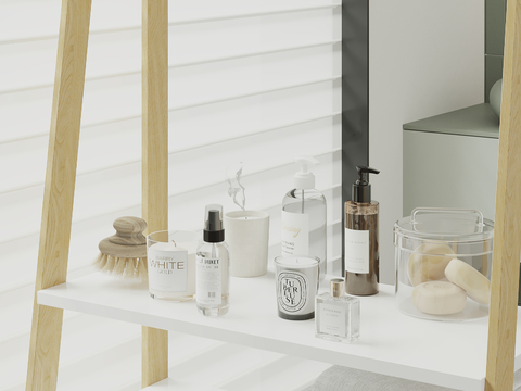  洗浴用品 洗发水 沐浴露 香水su模型 