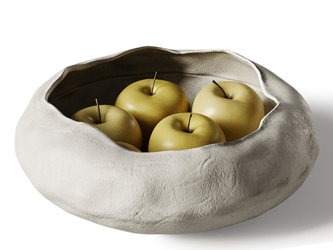  水果 果盘su模型 