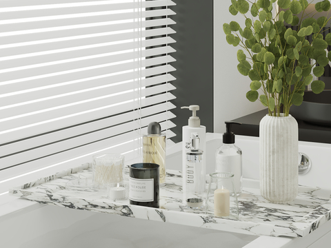  洗浴用品 洗发水 沐浴露 香薰灯su模型 