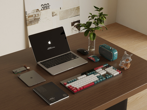  电脑 键盘 手表 书籍su模型 