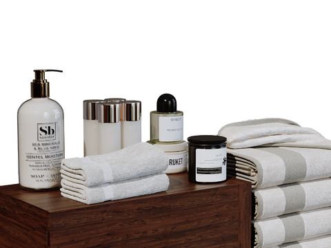  洗护用品 卫浴用品su模型 