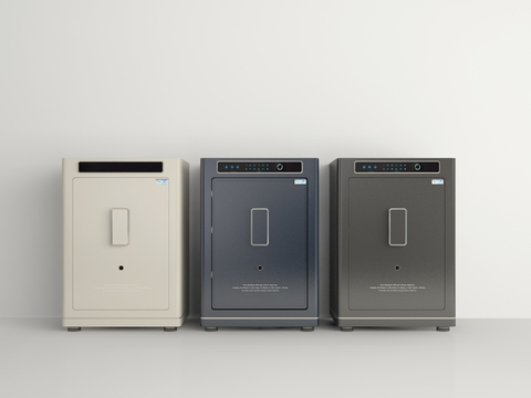  办公用品 保险柜 保险箱su模型 