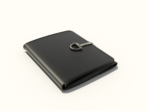  现代皮包 钱包su模型 