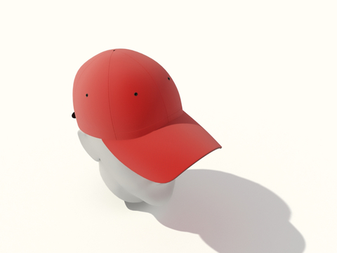  现代帽子 鸭舌帽 棒球帽su模型 