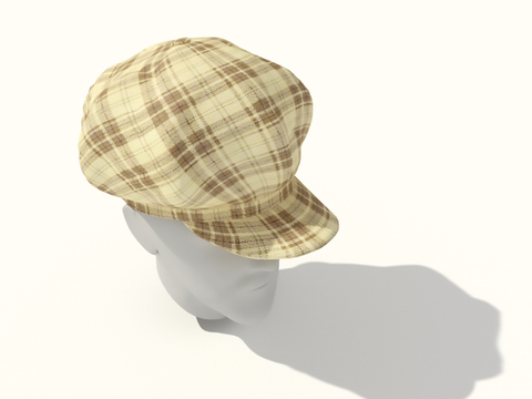  现代帽子 帆布帽 牛仔帽su模型 