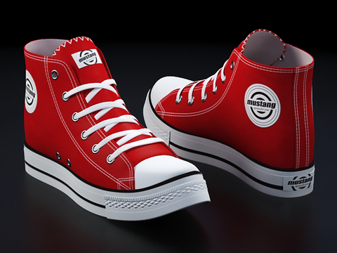  鞋子 帆布鞋su模型 