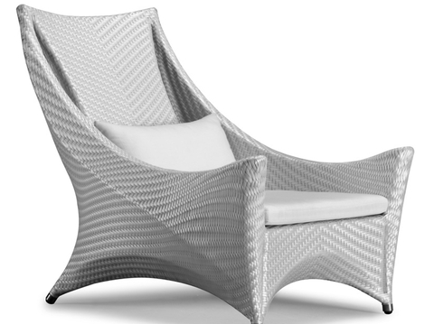  休闲躺椅 藤编躺椅su模型 