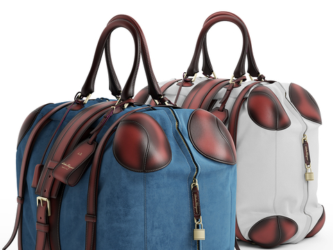  包包 手提包 旅行包su模型 