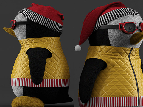  卡通玩具 玩偶 企鹅布偶 公仔su模型 