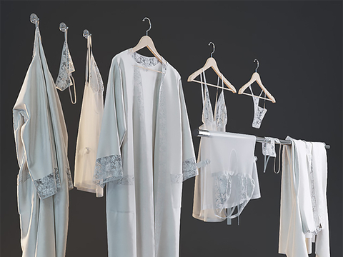  女士睡衣 内衣su模型 