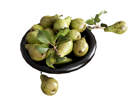  水果 蔬菜 梨子su模型 