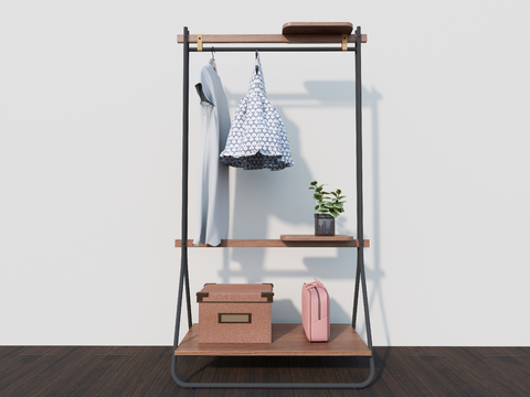  现代服装 裙子 衣架su模型 