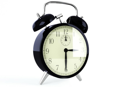  现代闹钟 复古闹钟su模型 