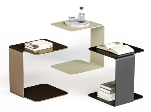 现代边几 角几su模型