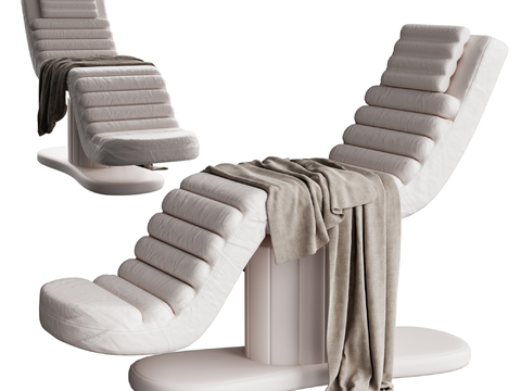  现代SPA按摩椅 躺椅su模型 