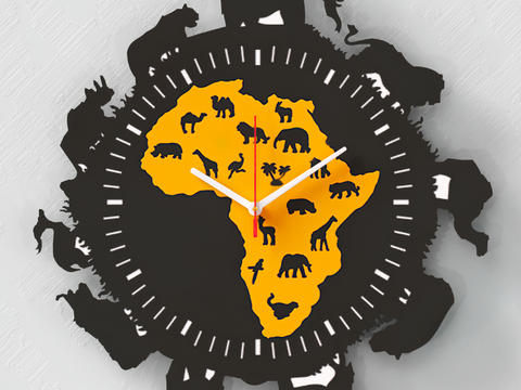  创意钟表 时钟 挂钟su模型 